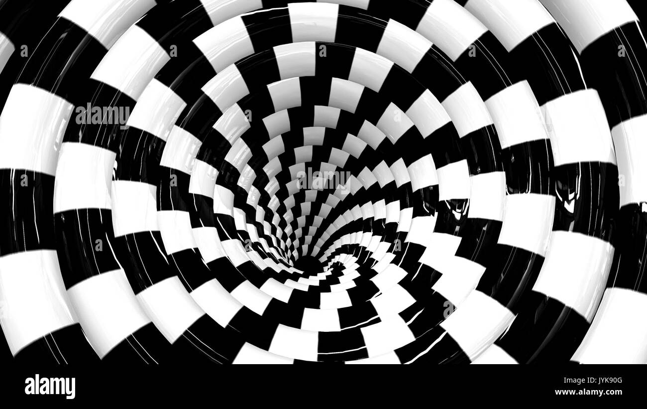 Rotation sans fin spirale hypnotique vidéo 4K loopable Banque D'Images