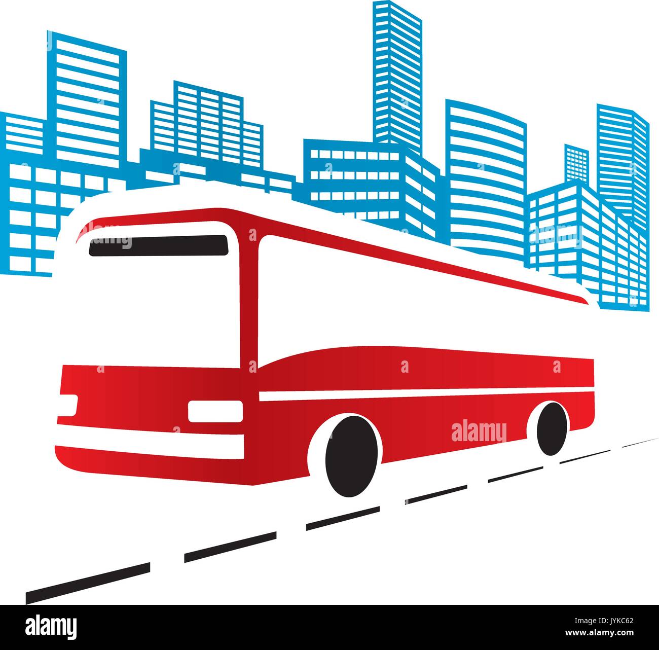 Bus de ville Illustration de Vecteur