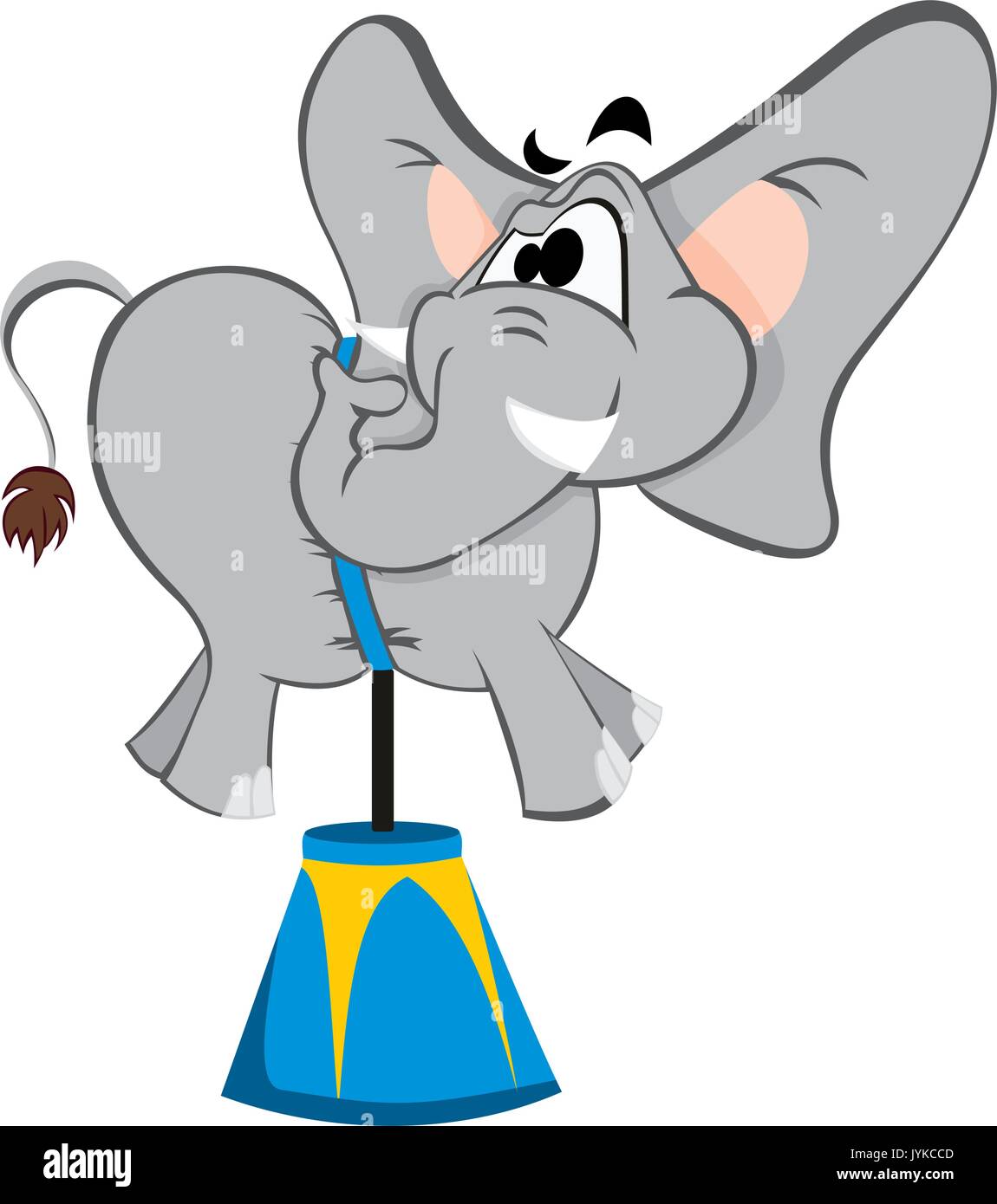 Éléphant de cirque Illustration de Vecteur