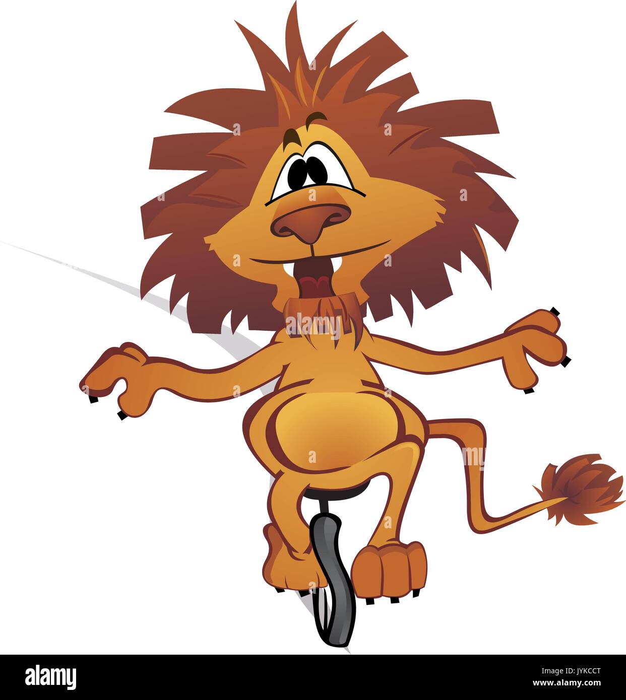 Lion de cirque Illustration de Vecteur