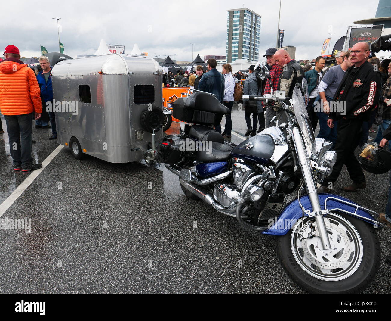 Hambourg Harley Days Biker-City-événement moto grand défilé motorbiker Allemagne Banque D'Images