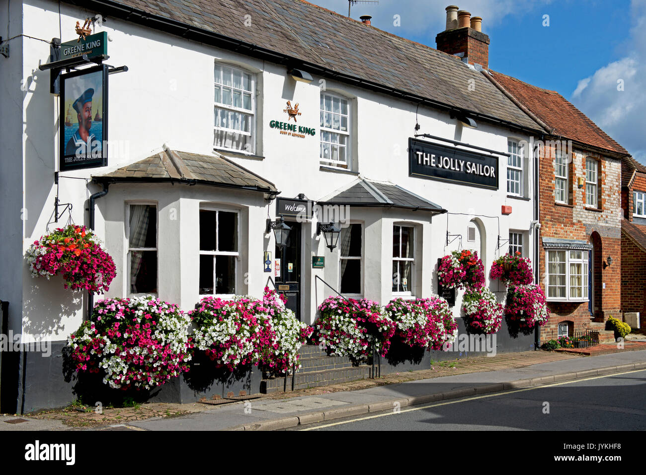 Le Jolly Sailor pub, West Street, Farnham, Surrey, Angleterre, Royaume-Uni Banque D'Images
