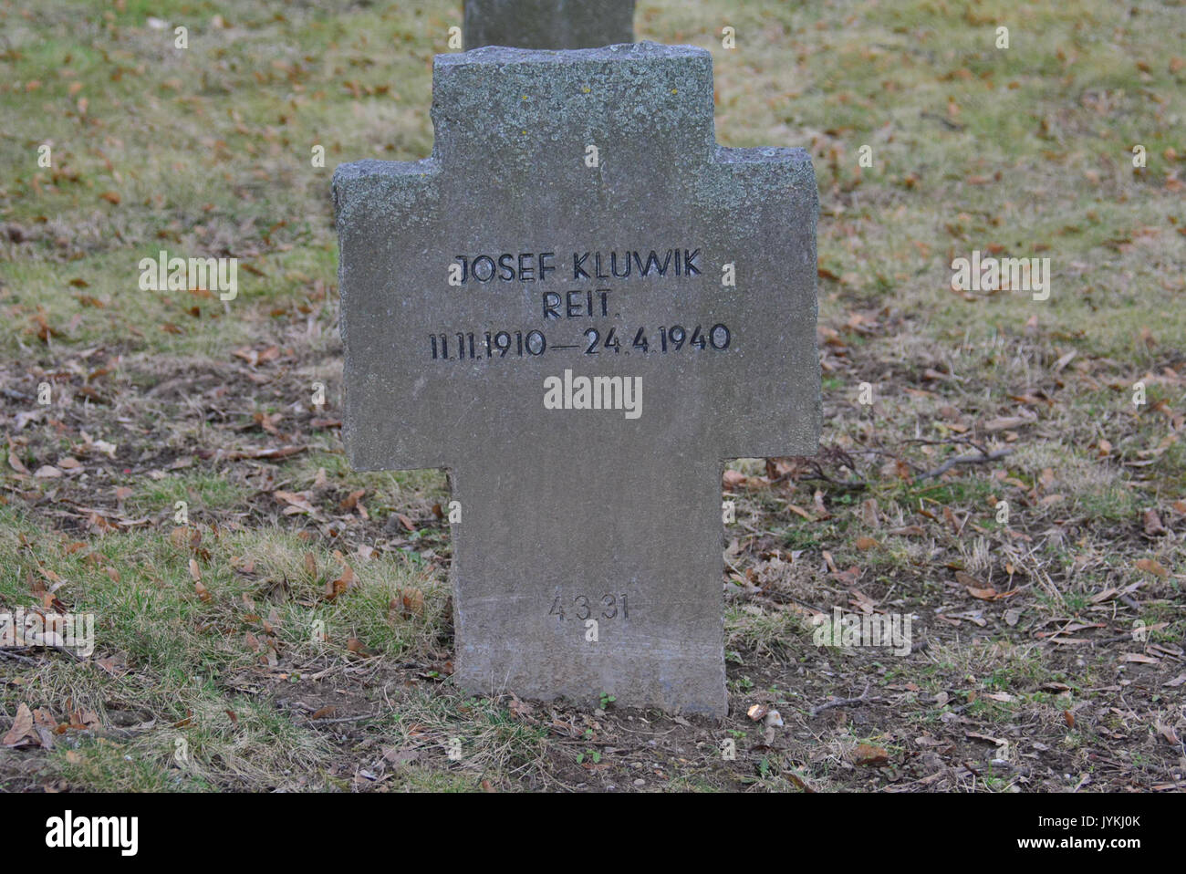 2017 0228 GuentherZ11 Zentralfriedhof Wien Gruppe97 Soldatenfriedhof Wien (Zweiter Weltkrieg) (44) Banque D'Images