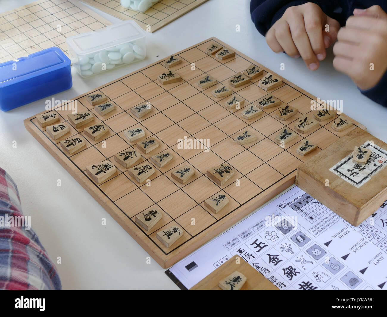 Dvd apprendre à jouer le jeu d'Échecs Japonais Banque D'Images
