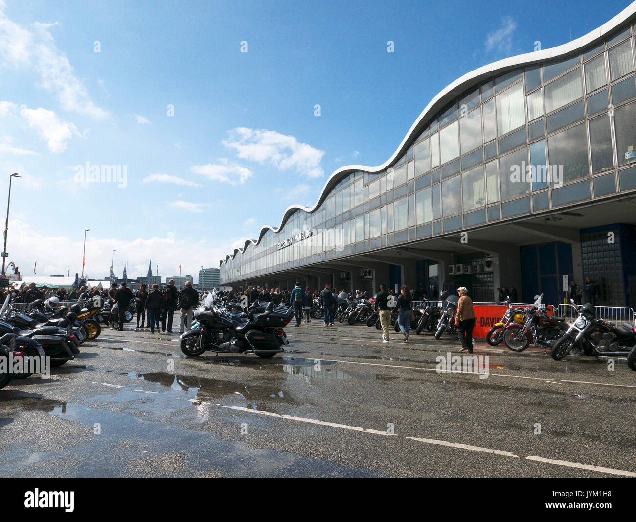 Hambourg Harley Days Biker-City-événement moto grand motorbiker Allemagne Banque D'Images