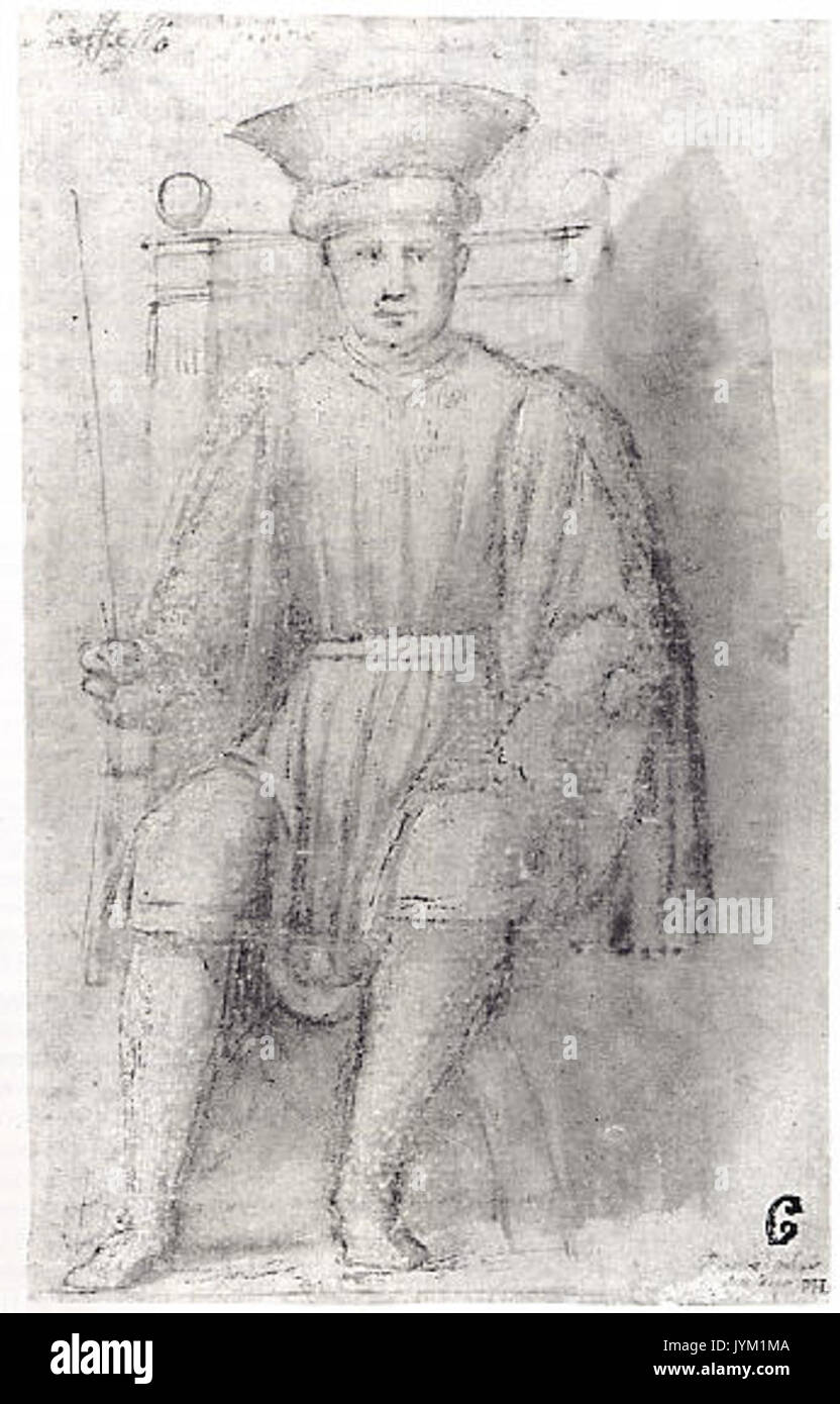 Un homme assis sur un trône rencontré sf rlc 1975 1397 Banque D'Images