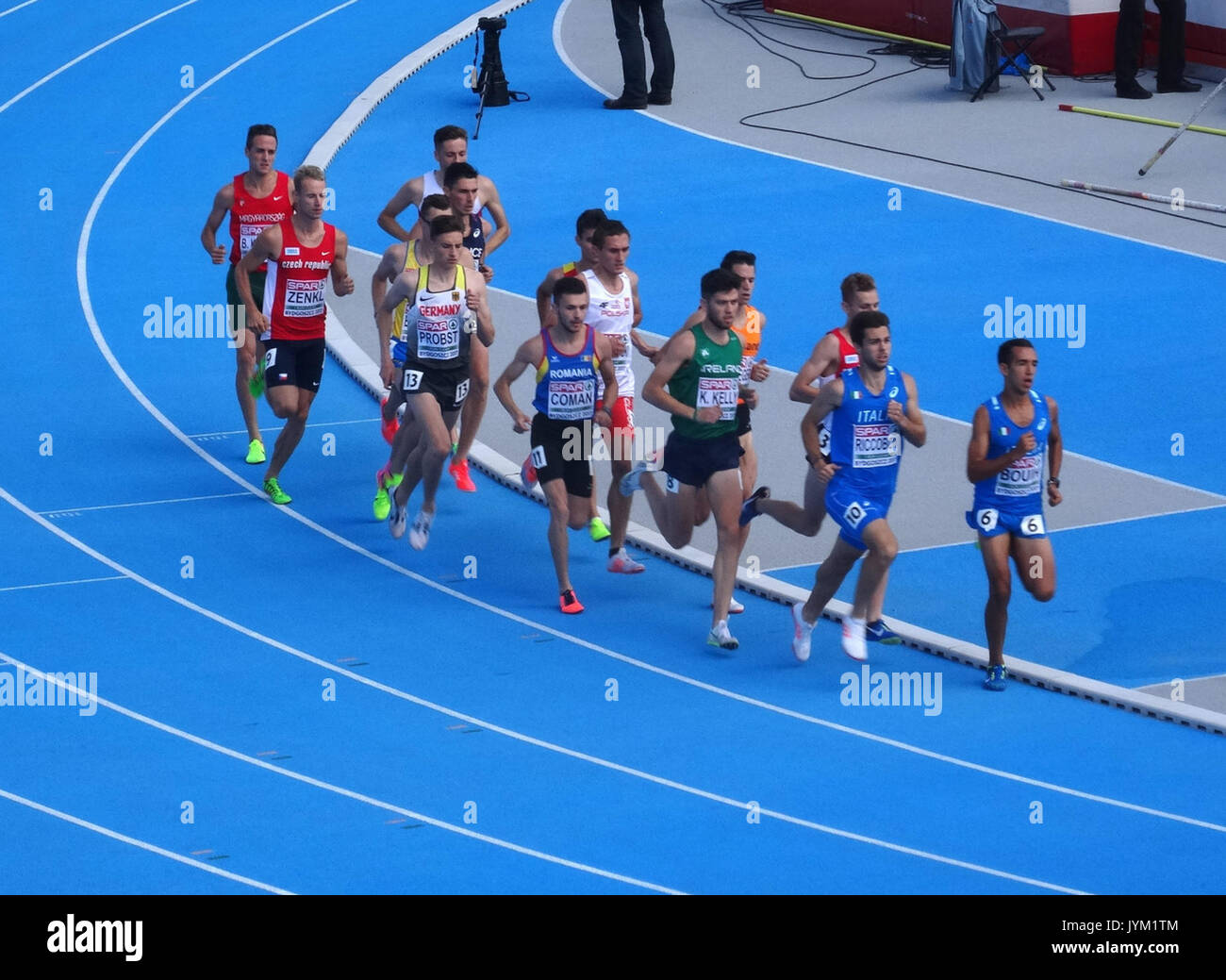 2017 Athlétisme Championnats d'Europe U23, 1500m hommes qualifications2 13 07 2017 Banque D'Images