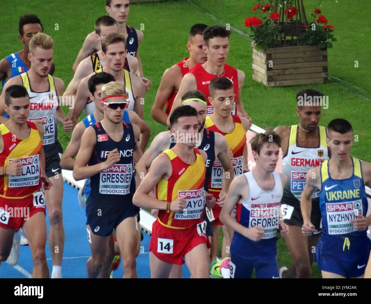 2017 Athlétisme Championnats d'Europe U23, finale hommes 5000m4 1507 2017 Banque D'Images