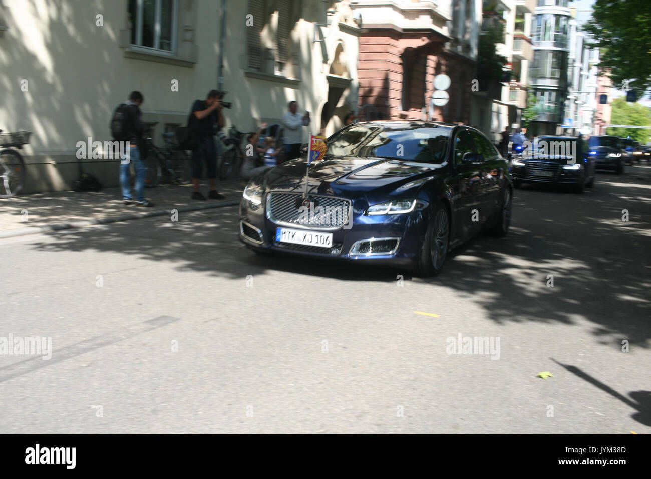 20170720 william kate heidelberg voiture royale mtk xj 106 Banque D'Images