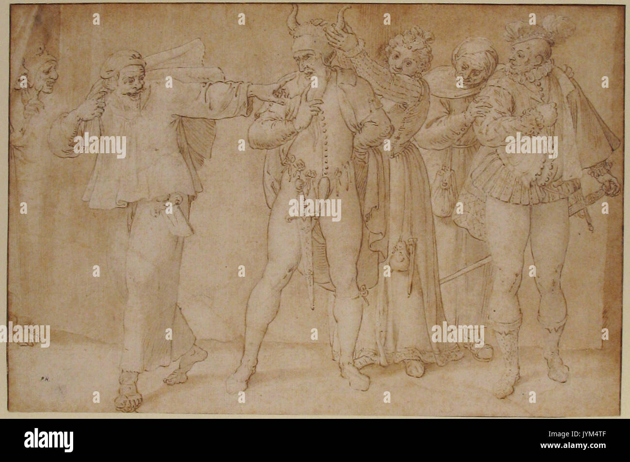 Une scène théâtrale rencontré 1975.131.133 Banque D'Images