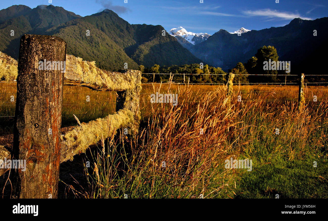 Un milieu rural sunset.NZ (12185710855) Banque D'Images