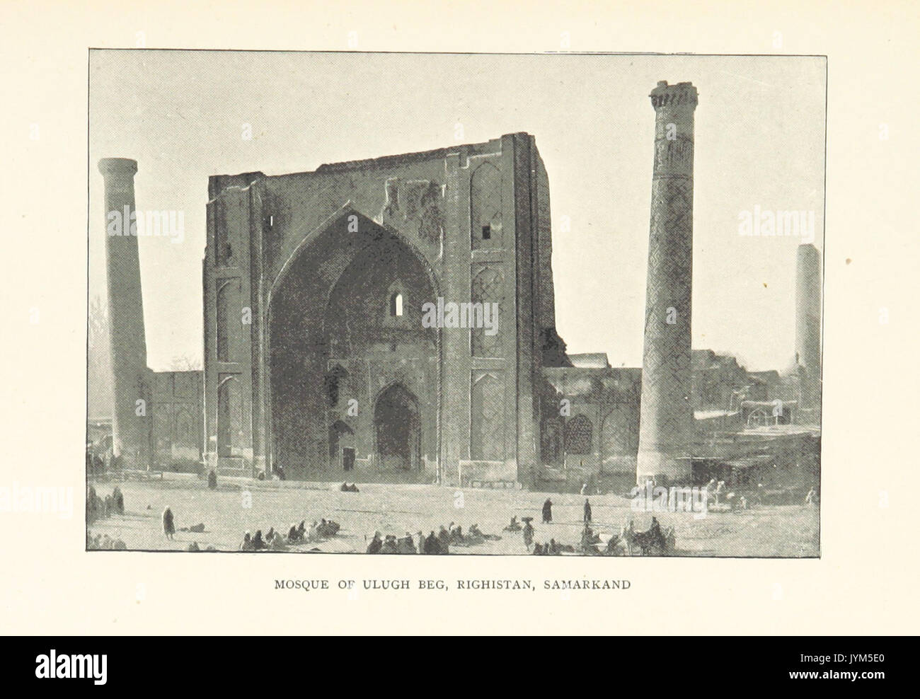 Pg235 Mosquée d'Ulugh Beg, Righistan, Samarkand Banque D'Images