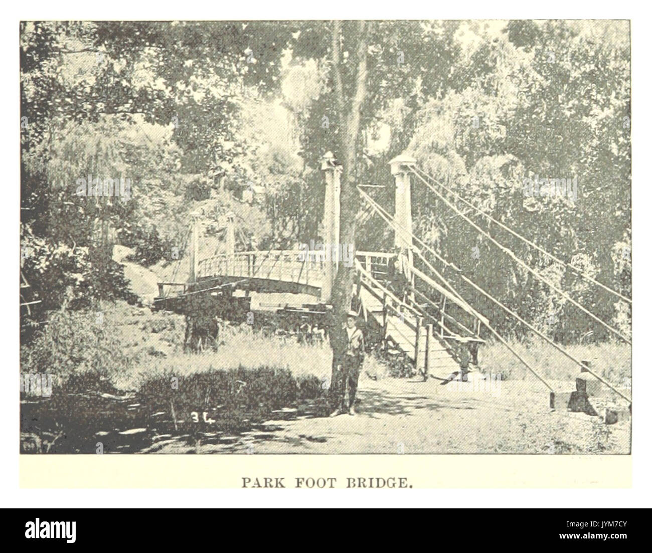 Le PMB 1898 Park, pont pied Banque D'Images