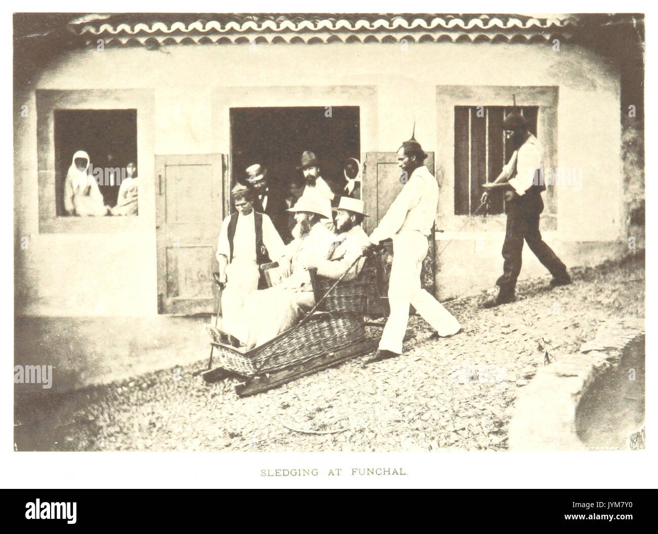 LL1882 pg025 SLEDING À Funchal Banque D'Images