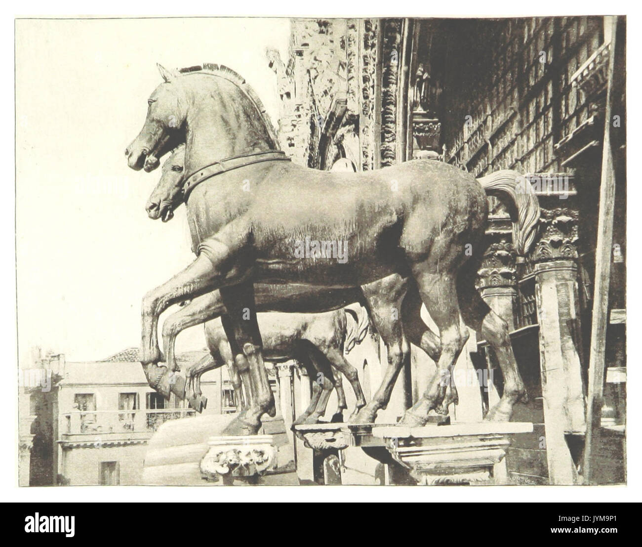 (CLEMENT) Venise1894pg327 Les chevaux de Saint Marc Banque D'Images