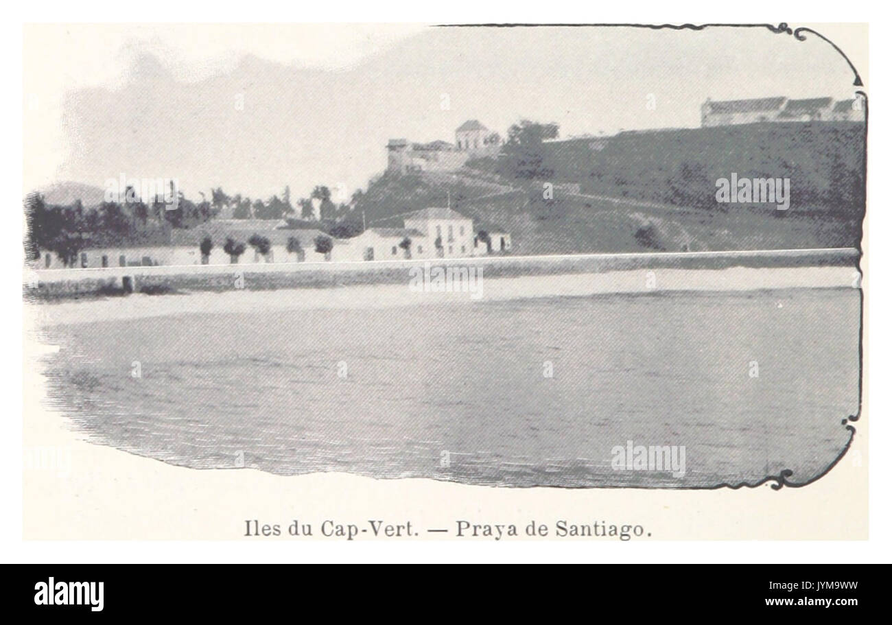 230 Iles du Cap Vert. Praya de Santiago Banque D'Images