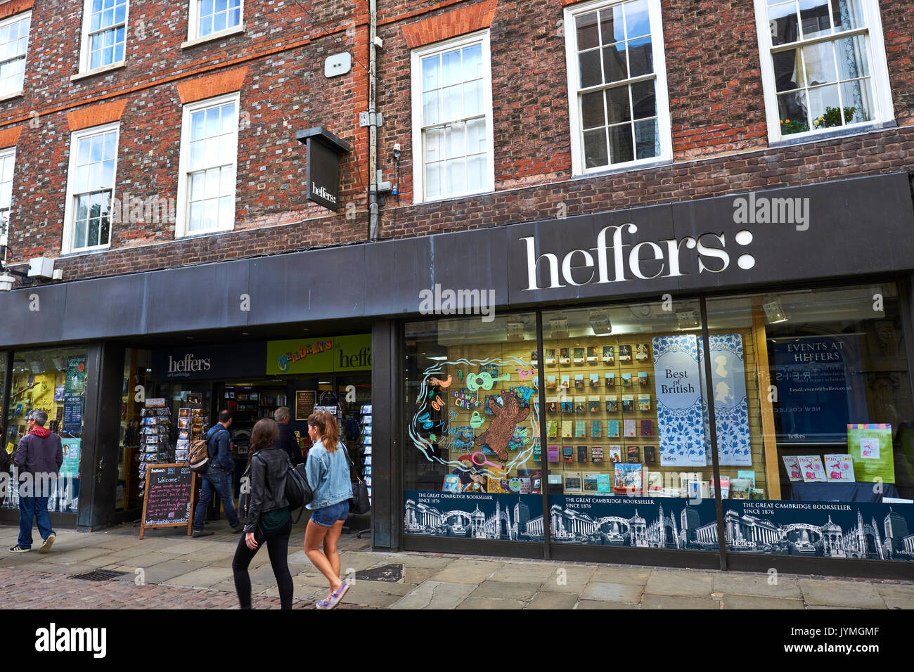 Heffers Bookshop, Trinity Street, Cambridge, Royaume-Uni Banque D'Images