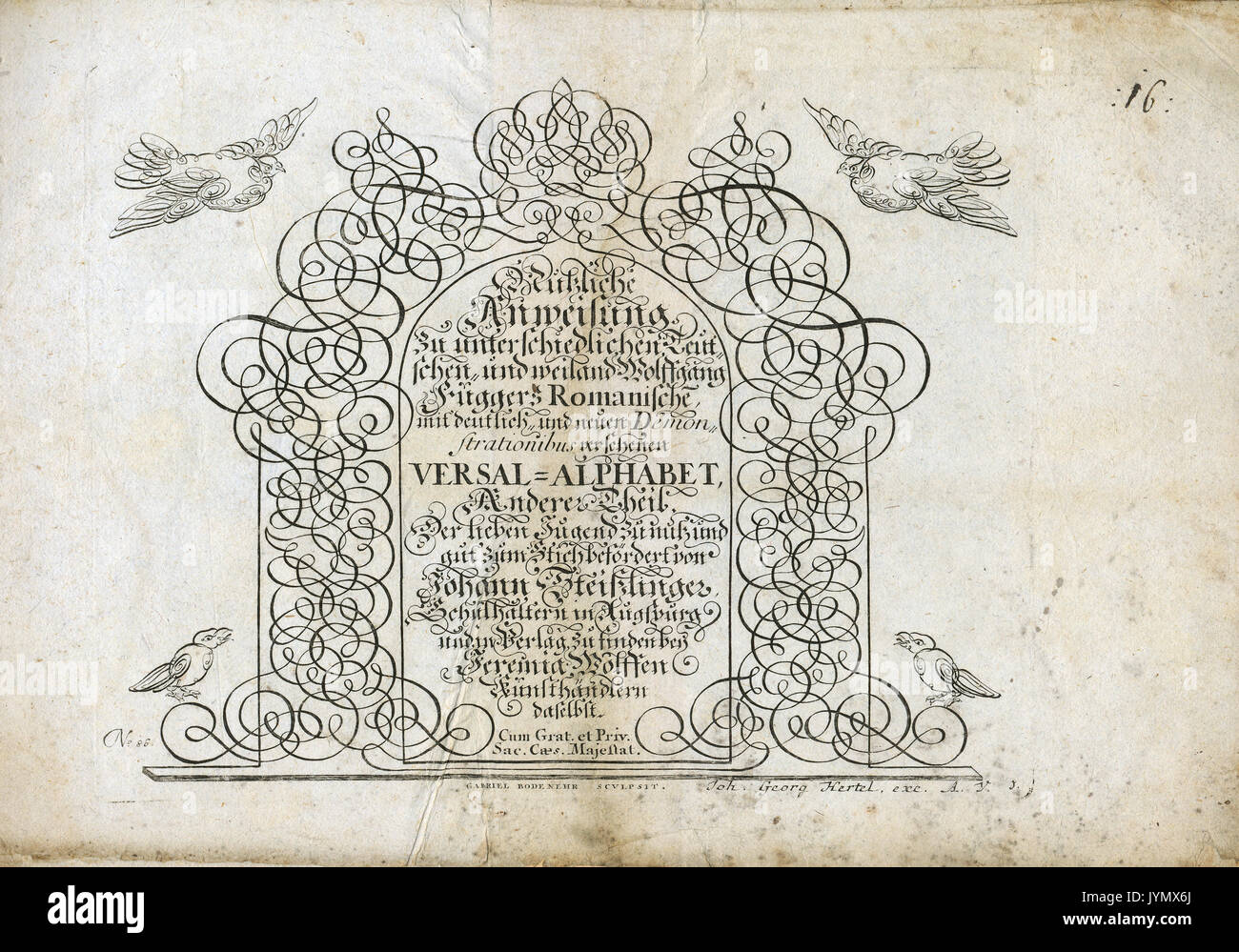 Johann Georg Hertel - éditeur et graveur allemand, 1700 - 1775, Augsburg, Allemagne Banque D'Images