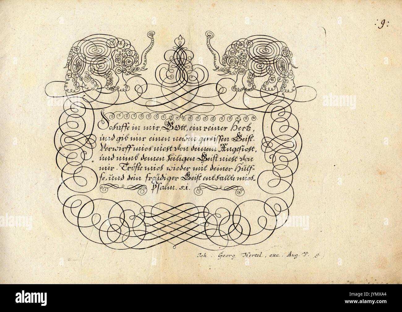Johann Georg Hertel - éditeur et graveur allemand, 1700 - 1775, Augsburg, Allemagne Banque D'Images