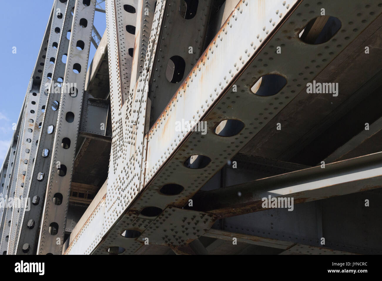 Les images prises du pont enjambant la rivière Ohio, de Cincinnati, Ohio à convington Kentucky. Banque D'Images