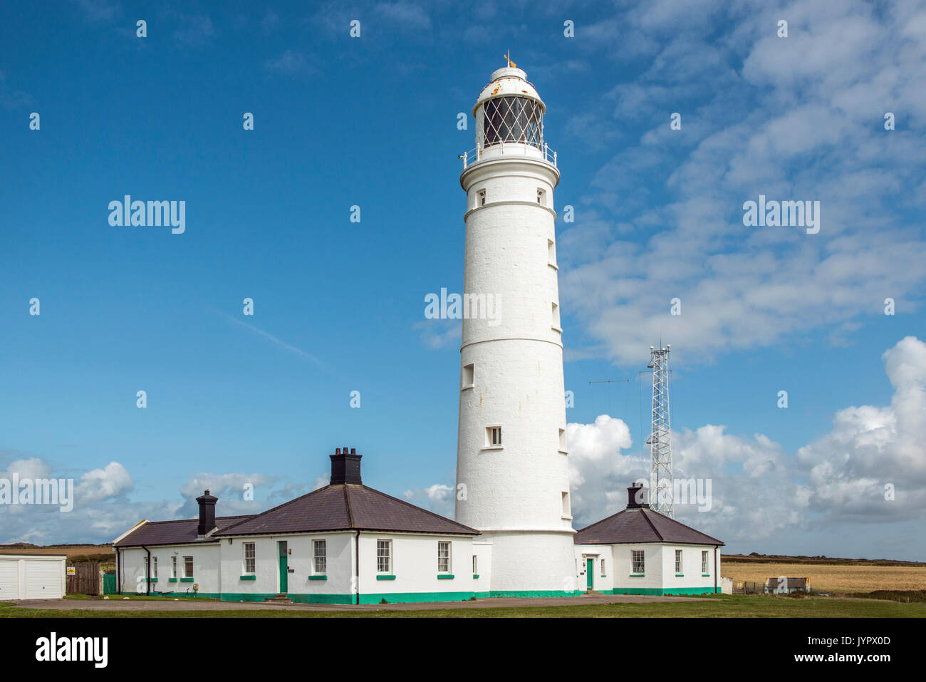 Nash Point Lighthouse, la côte du Glamorgan, Pays de Galles du sud Banque D'Images