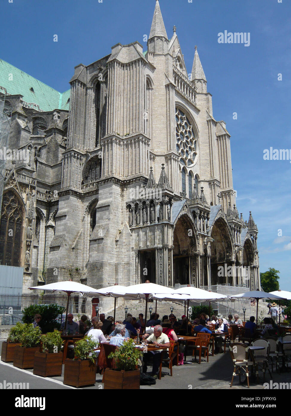La cathédrale de Chartres Banque D'Images