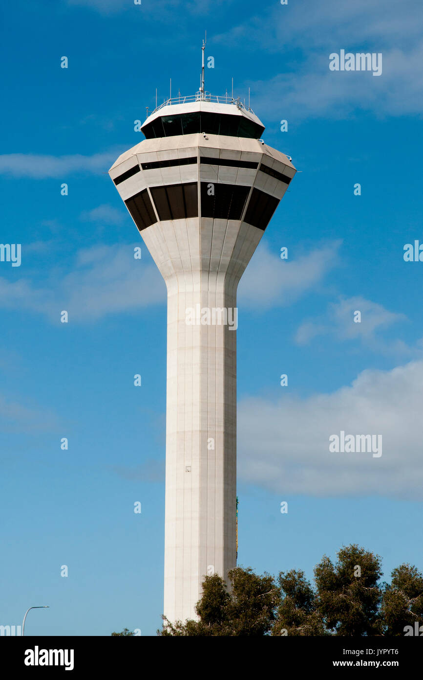 Tour de contrôle de l'aéroport - Perth - Australie Banque D'Images