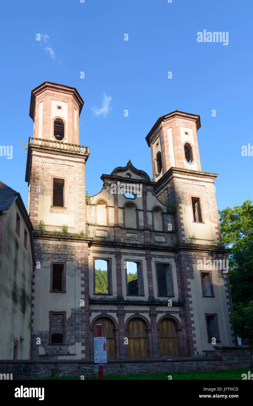 Ruine Kloster église abbatiale, Frauenalb Marxzell, Schwarzwald, Forêt-Noire, Bade-Wurtemberg, Allemagne Banque D'Images Ruine Kloster église abbatiale, Frauenalb Marxzell, Schwarzwald, Forêt-Noire, Bade-Wurtemberg, Allemagne Banque D'Images