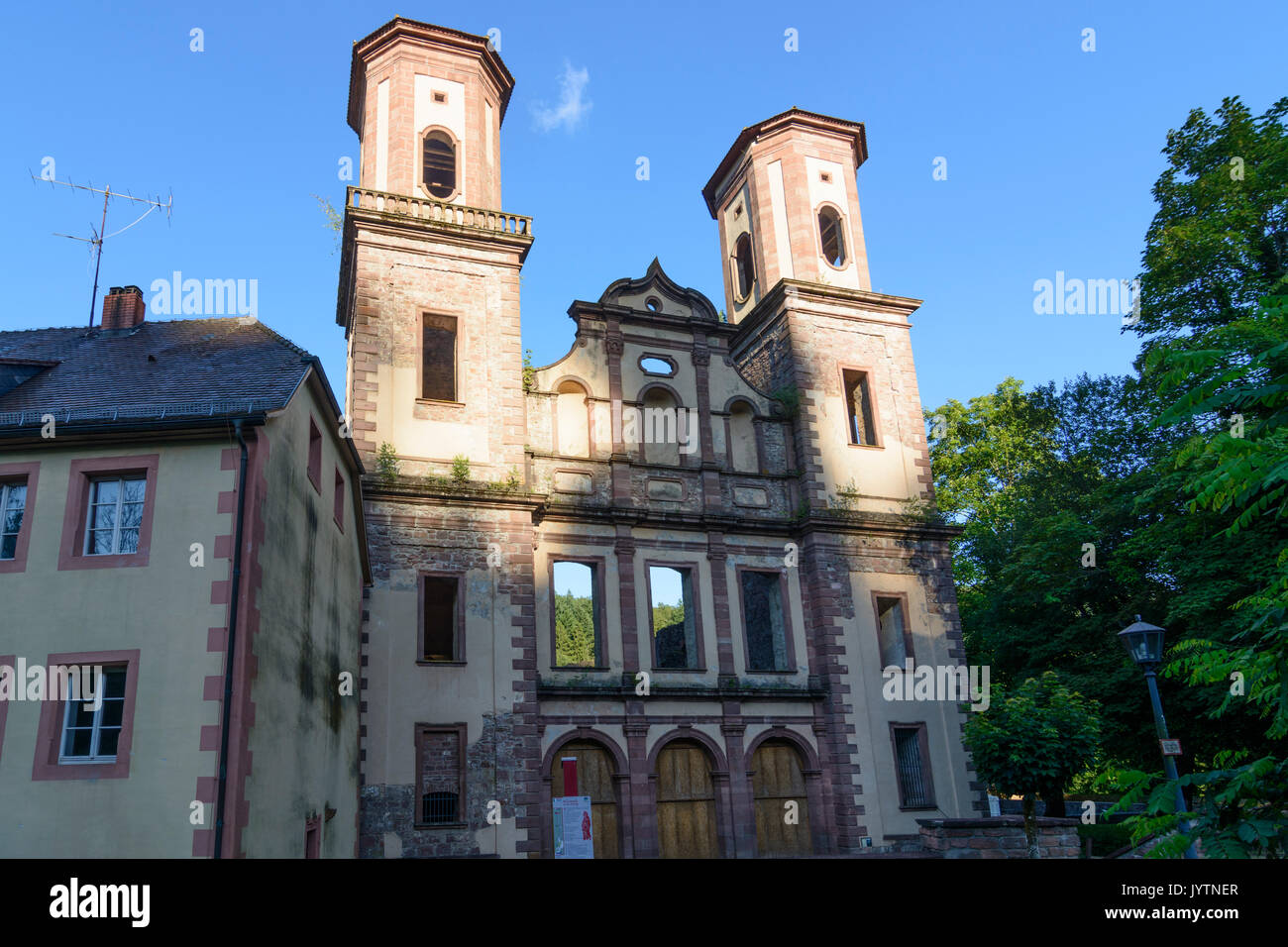 Ruine Kloster église abbatiale, Frauenalb Marxzell, Schwarzwald, Forêt-Noire, Bade-Wurtemberg, Allemagne Banque D'Images Ruine Kloster église abbatiale, Frauenalb Marxzell, Schwarzwald, Forêt-Noire, Bade-Wurtemberg, Allemagne Banque D'Images