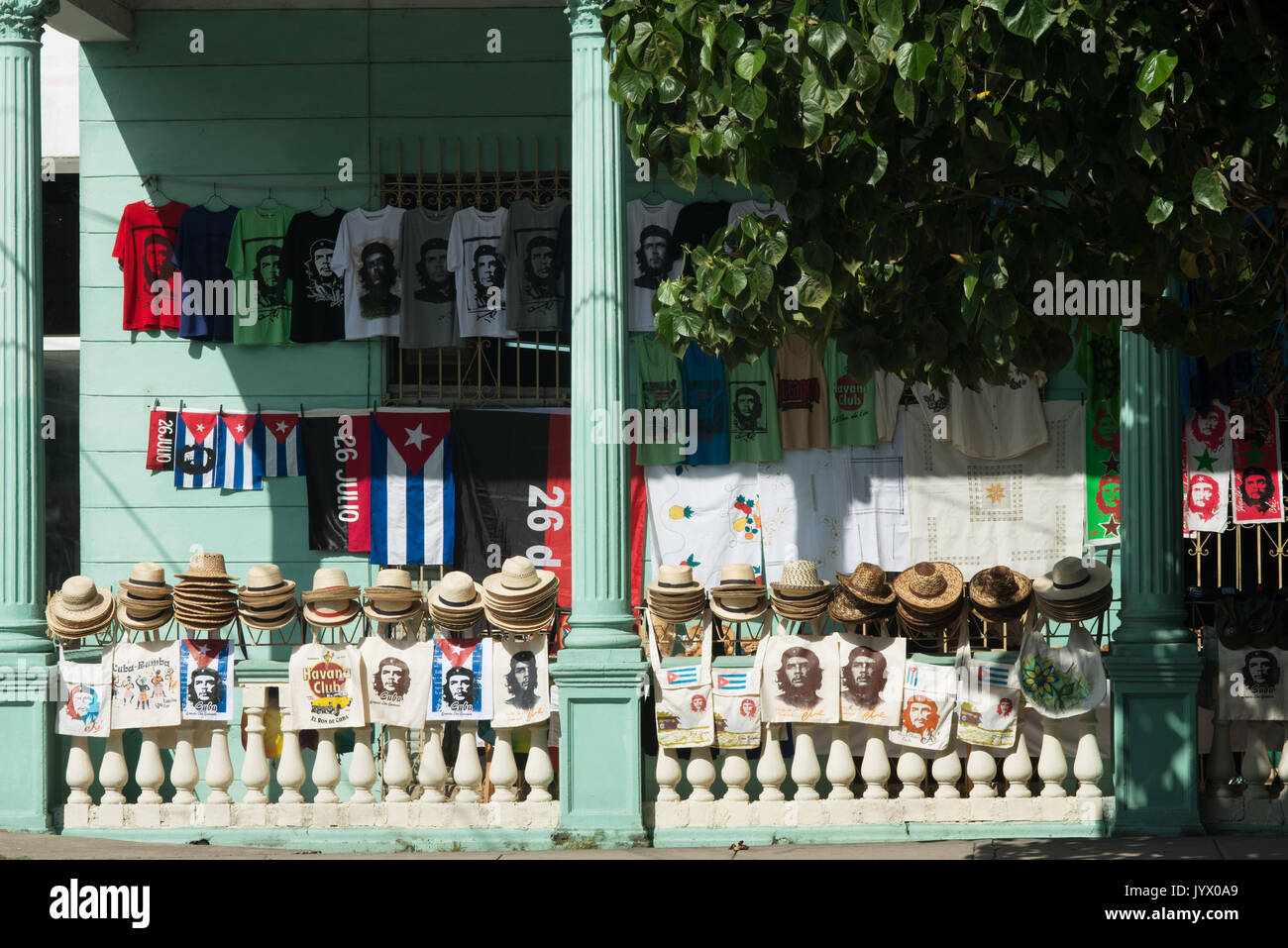 Boutique de souvenirs à Santa Clara, Cuba Banque D'Images