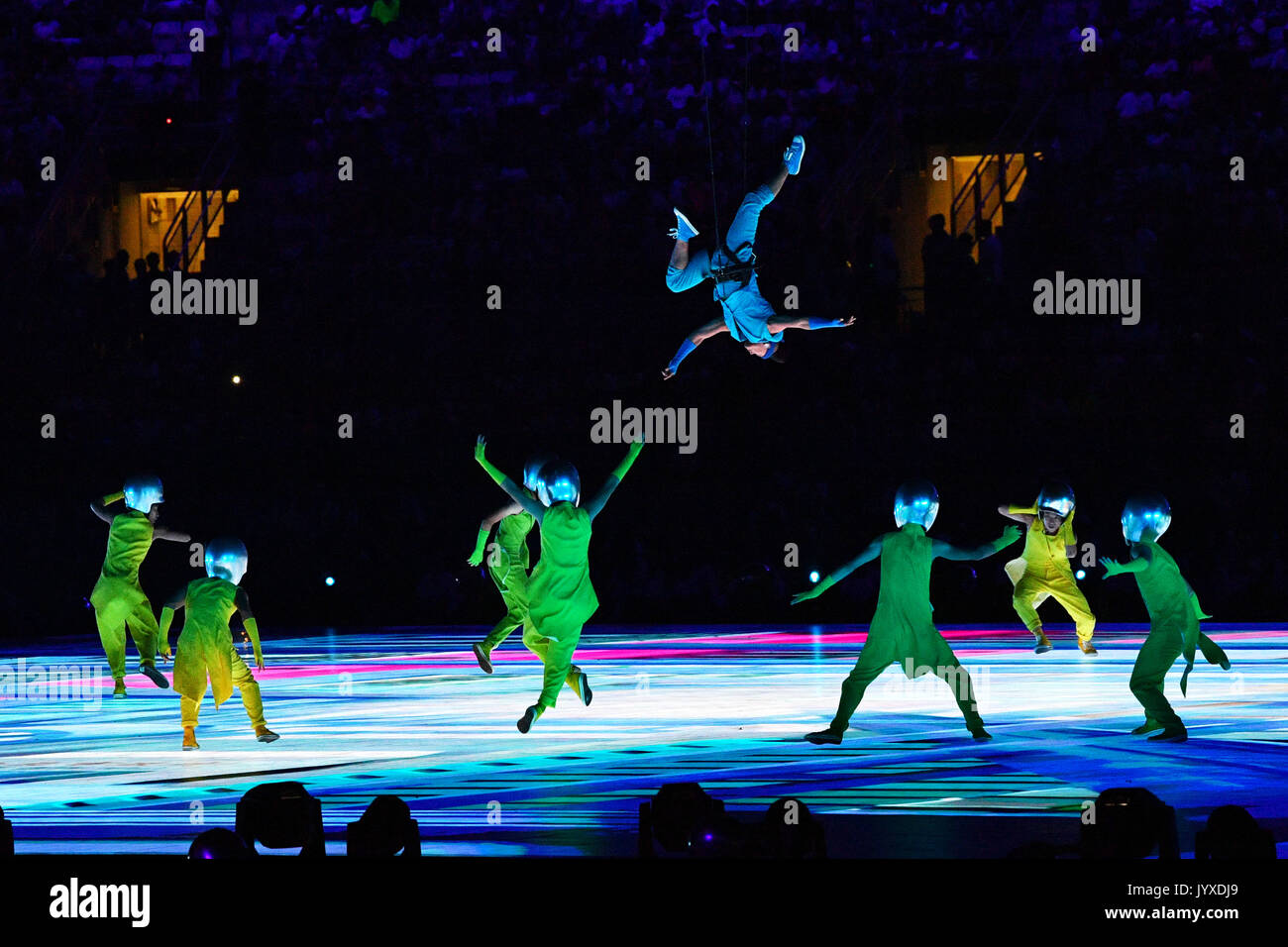 Taipei, Taiwan. Août 19, 2017. Vue générale de la cérémonie d'ouverture : La 29e Universiade d'été 2017 Taipei Taipei Cérémonie d Ouverture au Stadium à Taipei, Taiwan. Credit : MATSUO .K/AFLO SPORT/Alamy Live News Banque D'Images