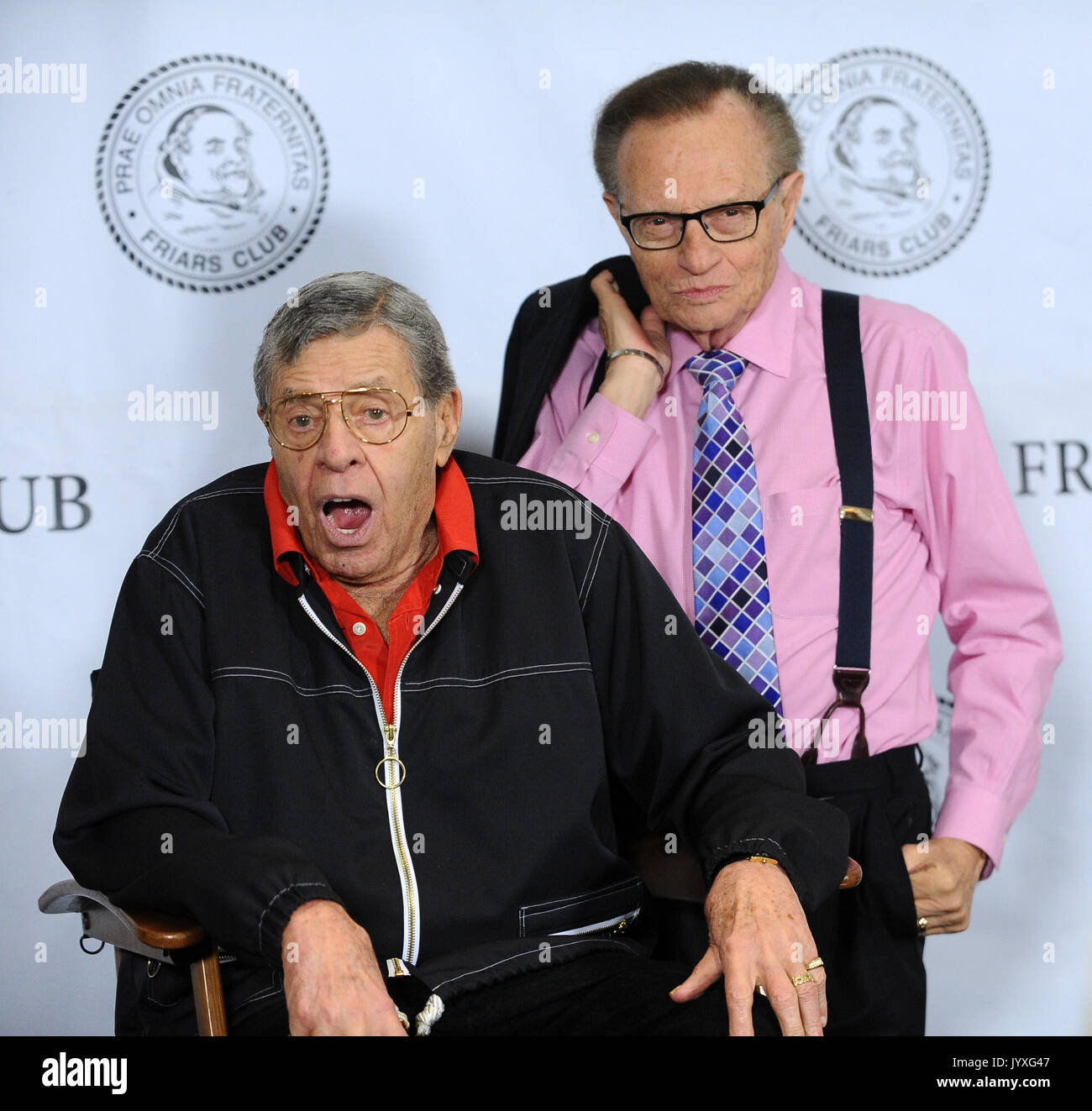 NEW YORK, NY - 5 juin : comédien Jerry Lewis photographié à la Friars Club pour le 50ème anniversaire de la comédie classique ' Professeur Maboul' un nouveau Blue-Ray est relâchée, la ville de New York, 5 juin 2014 © RTNPluvious MediaPunch / Banque D'Images