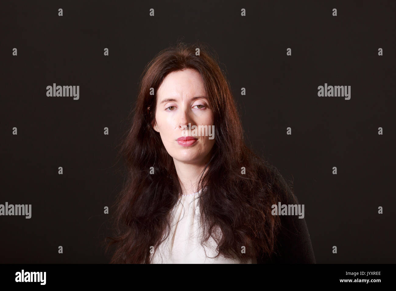 Edinburgh, Ecosse, Royaume-Uni. Août 21, 2017. Jour 10 Edinburgh International Book Festival. Photo : Eva Dolan, écrivain, Essex-basée de rédacteur publicitaire et de joueur de poker réussi par intermittence. Pako Mera/Alamy Live News. Credit : Pako Mera/Alamy Live News Banque D'Images