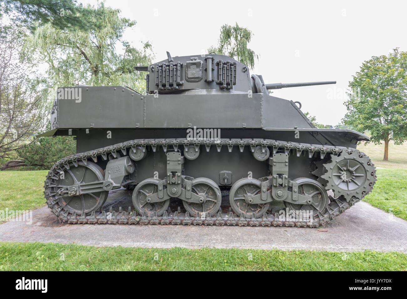 US M5A1 Stuart Light Tank Banque D'Images