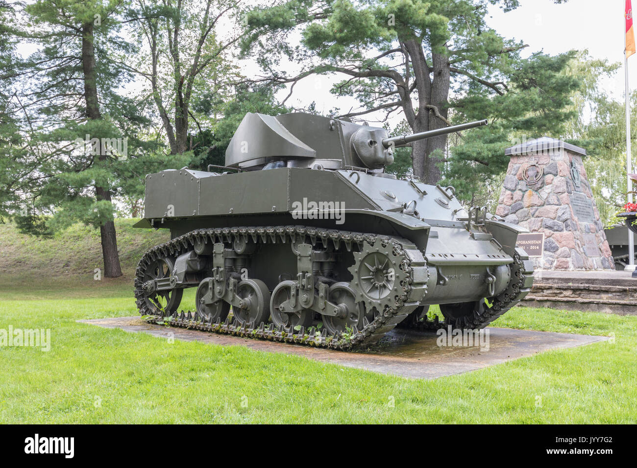 US M5A1 Stuart Light Tank Banque D'Images