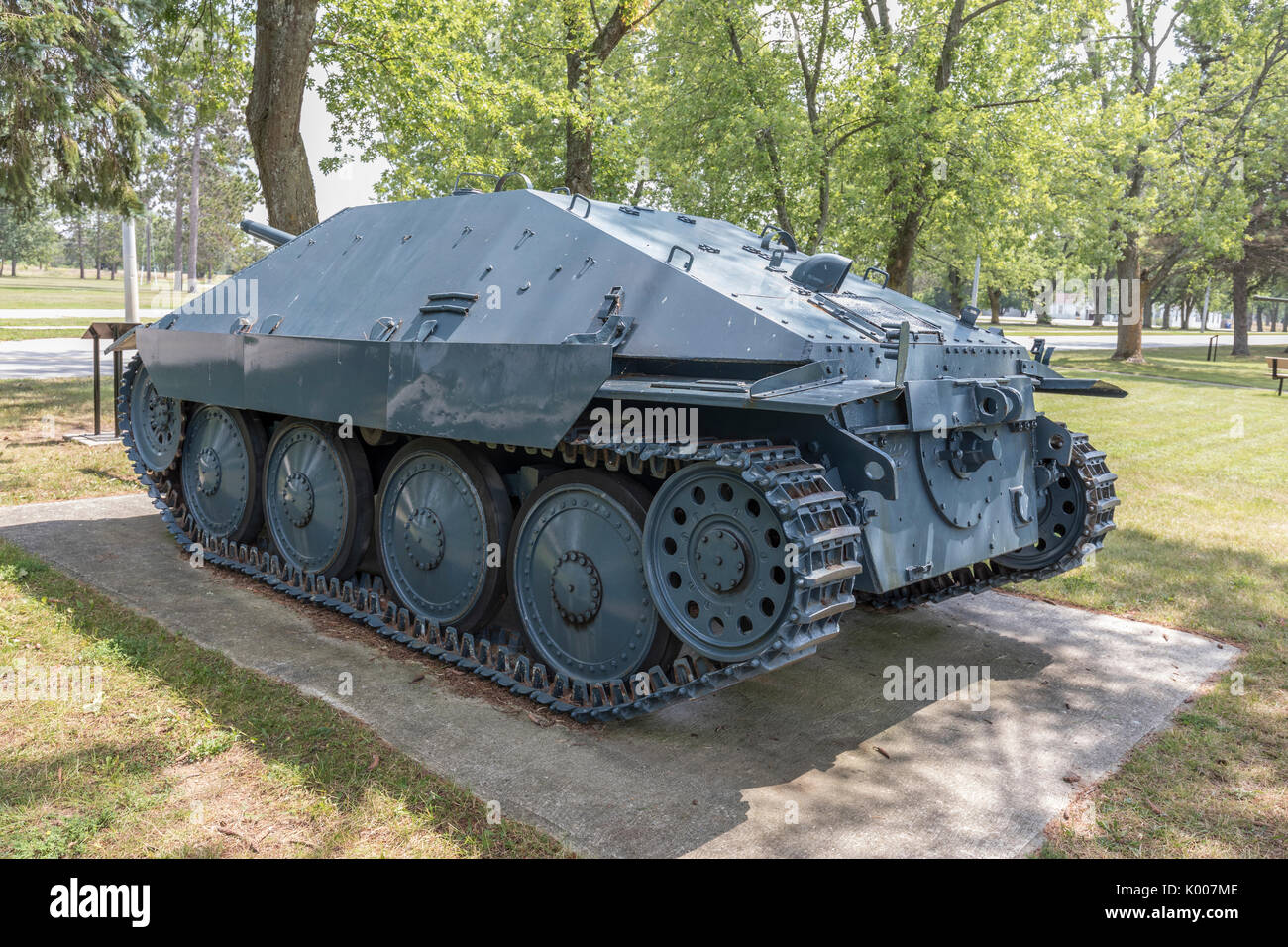 L'allemand Jagdpanzer 38(t) Banque D'Images