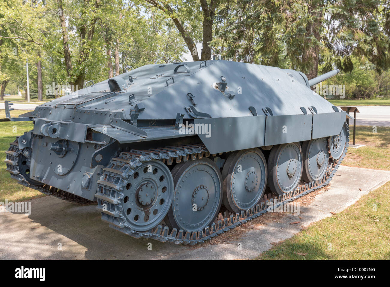 L'allemand Jagdpanzer 38(t) Banque D'Images