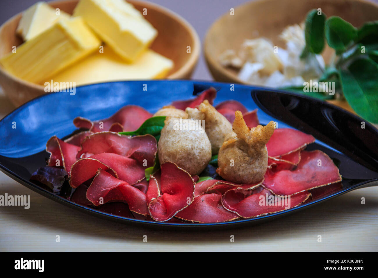 Sciatt est l'entrée d'une cuisine typique de la Valteline. La Lombardie. L'Italie. L'Europe Banque D'Images