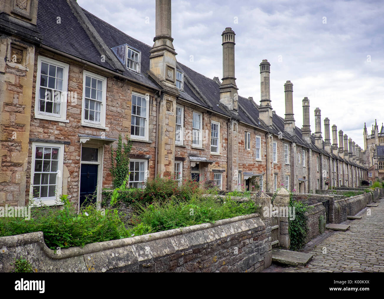 Près des vicaires, à Wells, Somerset, Angleterre, Banque D'Images