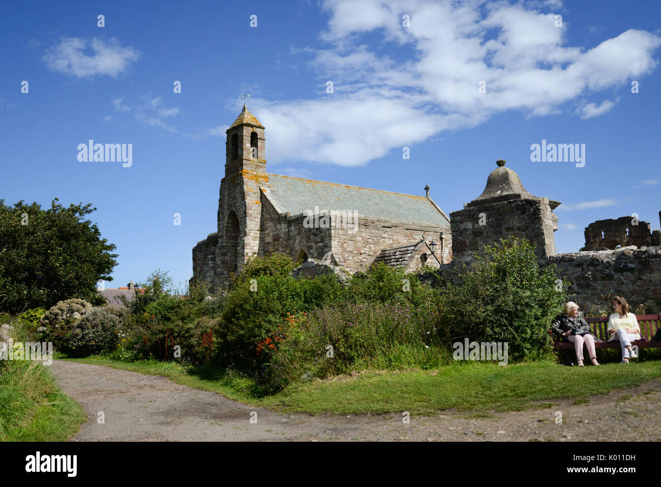 L'église paroissiale sur Lindisfarne Banque D'Images