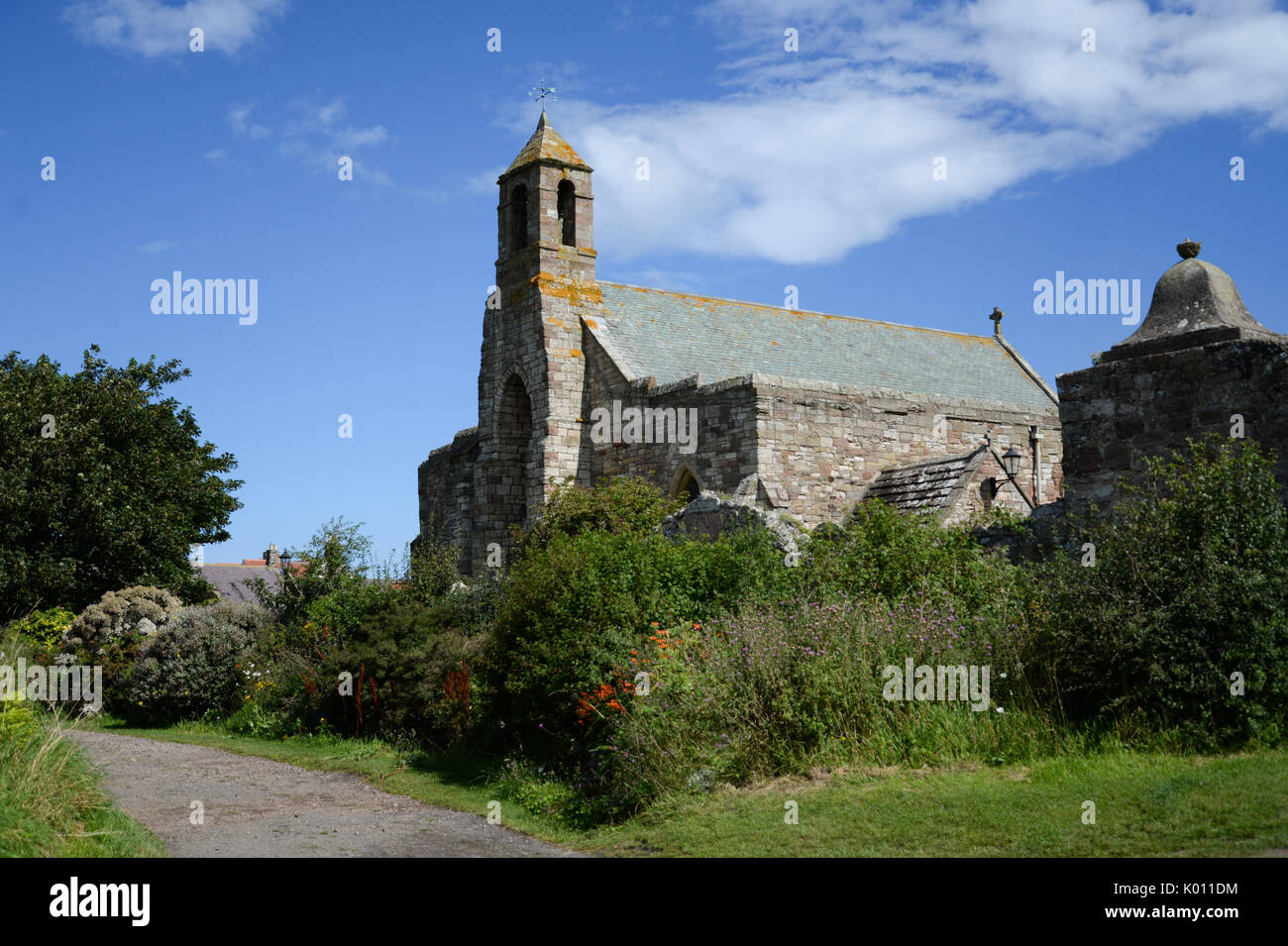 L'église paroissiale sur Lindisfarne Banque D'Images