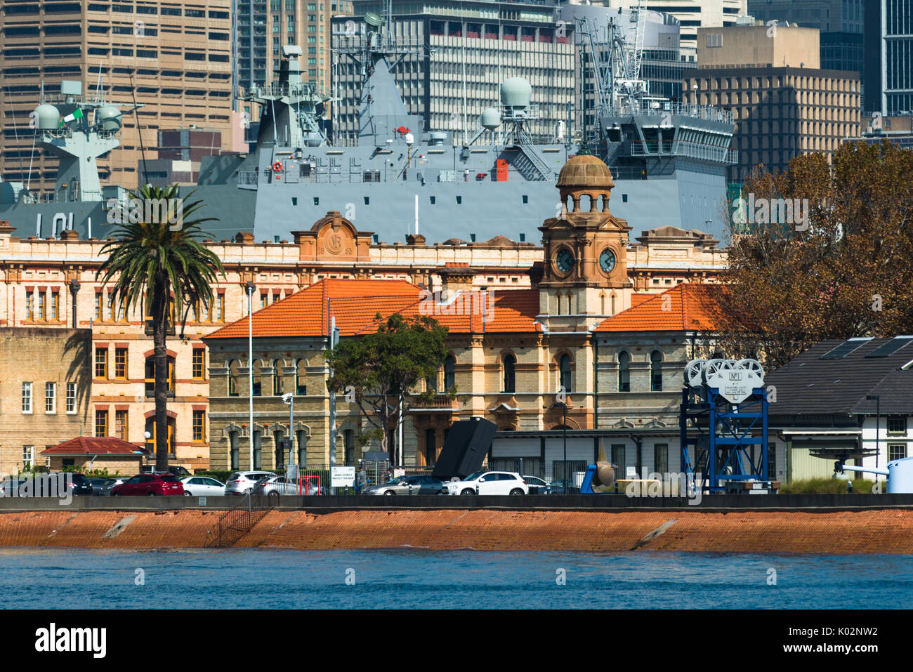 Garden Island Naval Base, Sydney, Nouvelle-Galles du Sud, Australie. Banque D'Images