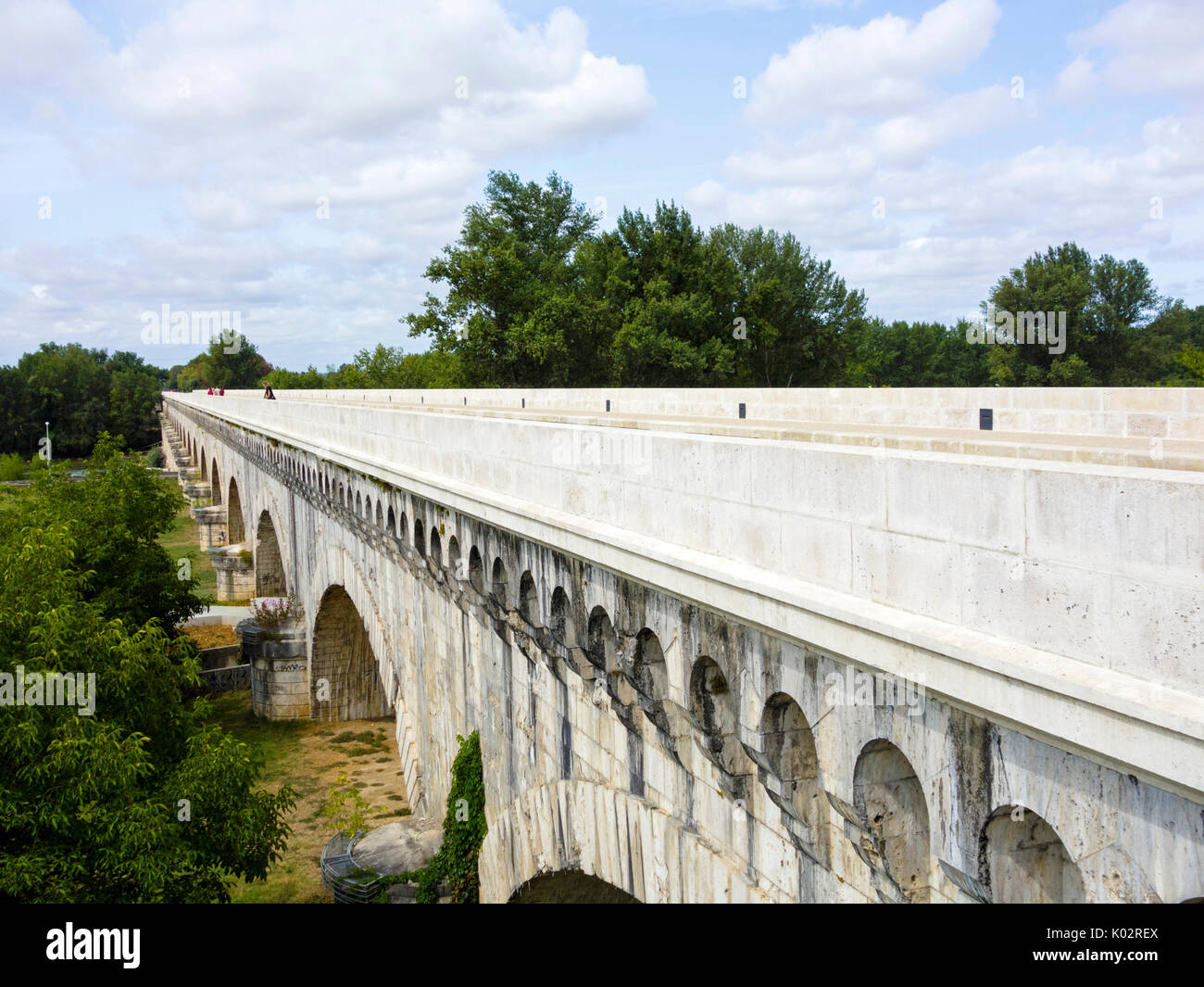 Agen, Agen aqueduc Banque D'Images