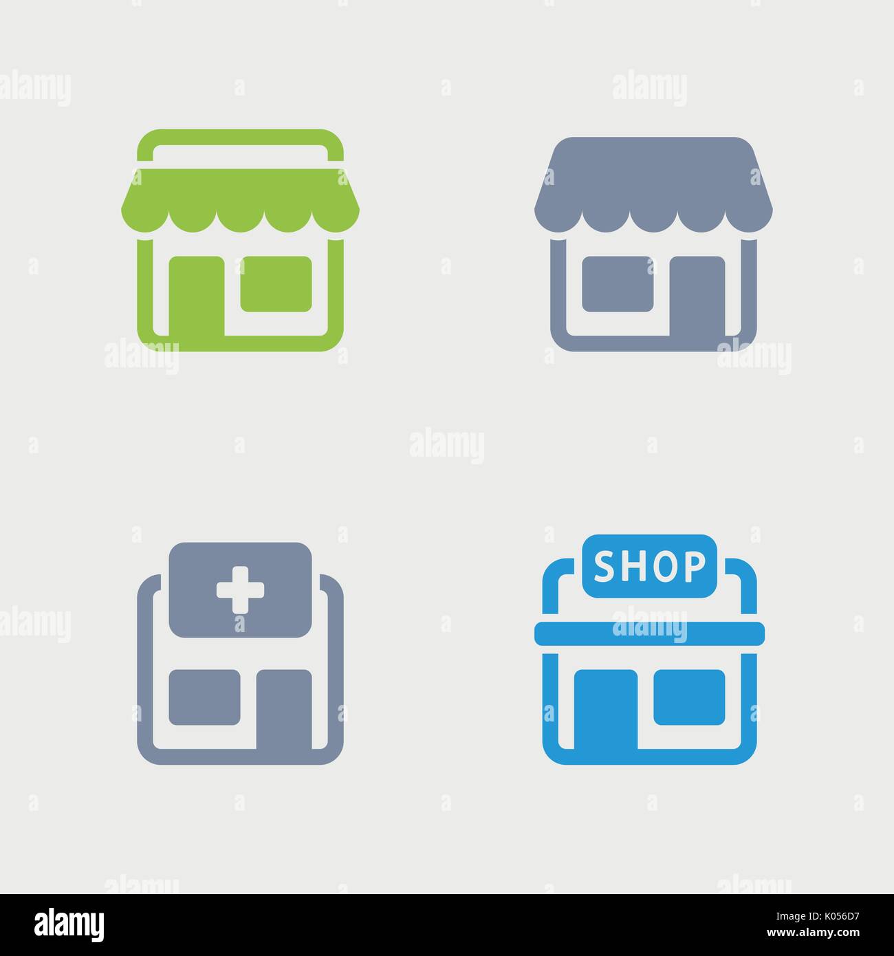 Un ensemble de 4 un pixel-perfect vector icons conçu sur une grille de 32x32 pixels. Illustration de Vecteur