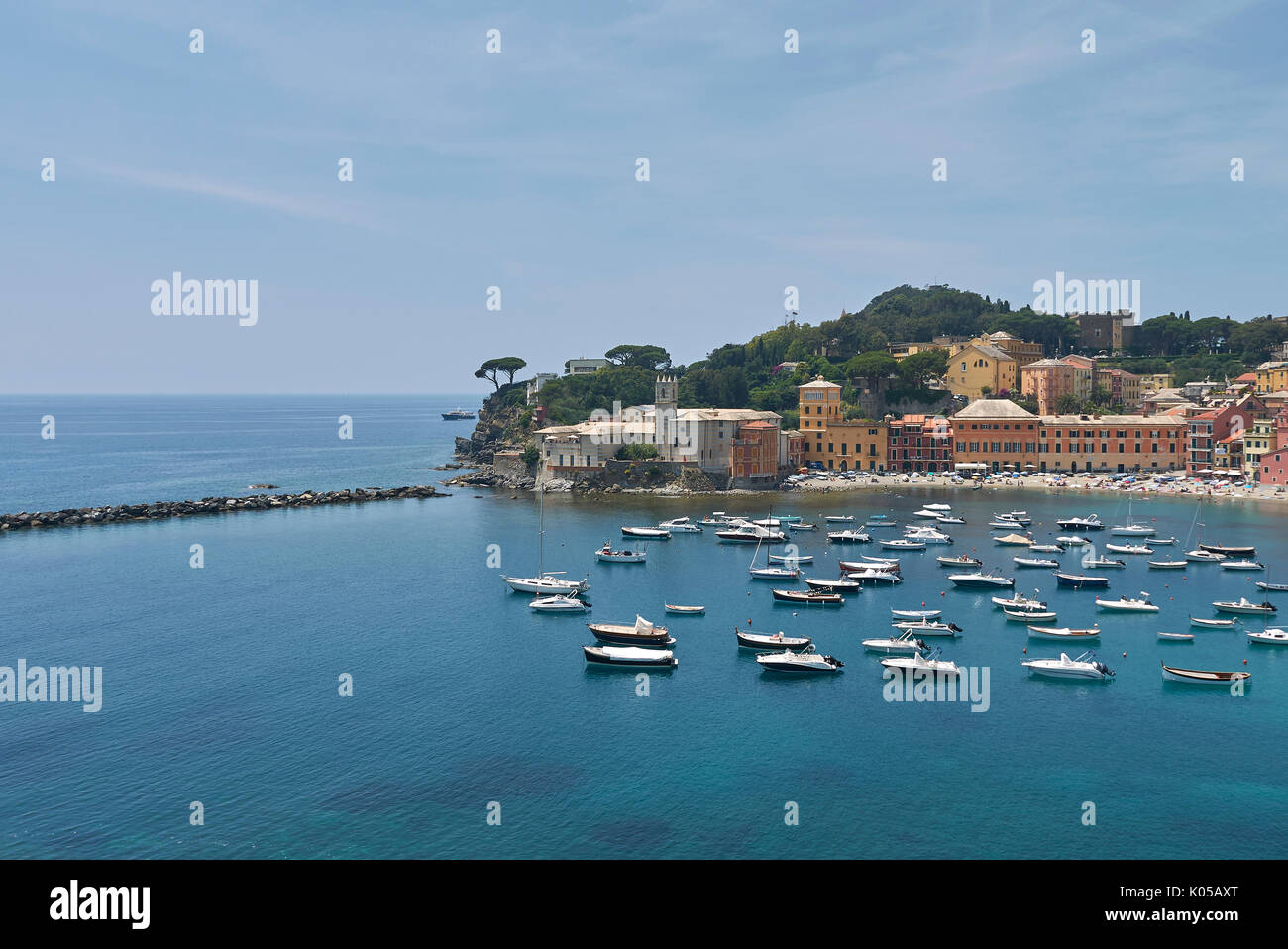 Sestri Levante, silence bay Banque D'Images