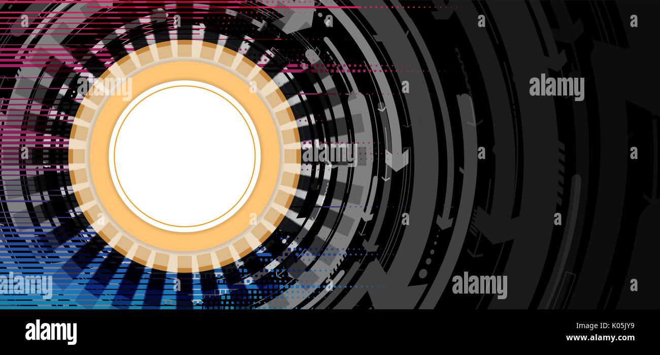 La technologie informatique fade futuriste abstrait arrière-plan d'affaires Illustration de Vecteur