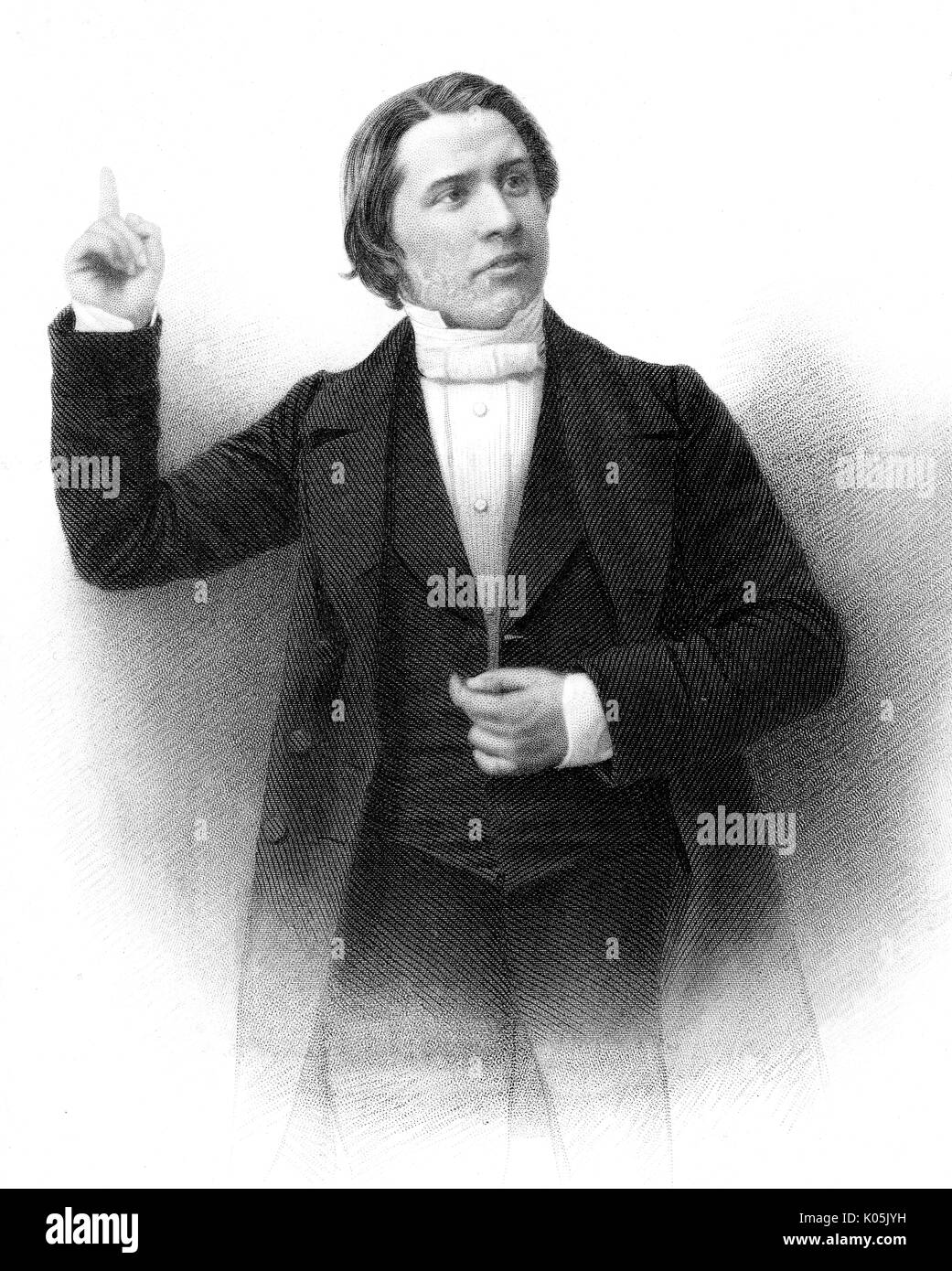 Charles Haddon Spurgeon (1834 - 1892) English ministre baptiste et noté prédicateur au début de sa carrière Date : Banque D'Images