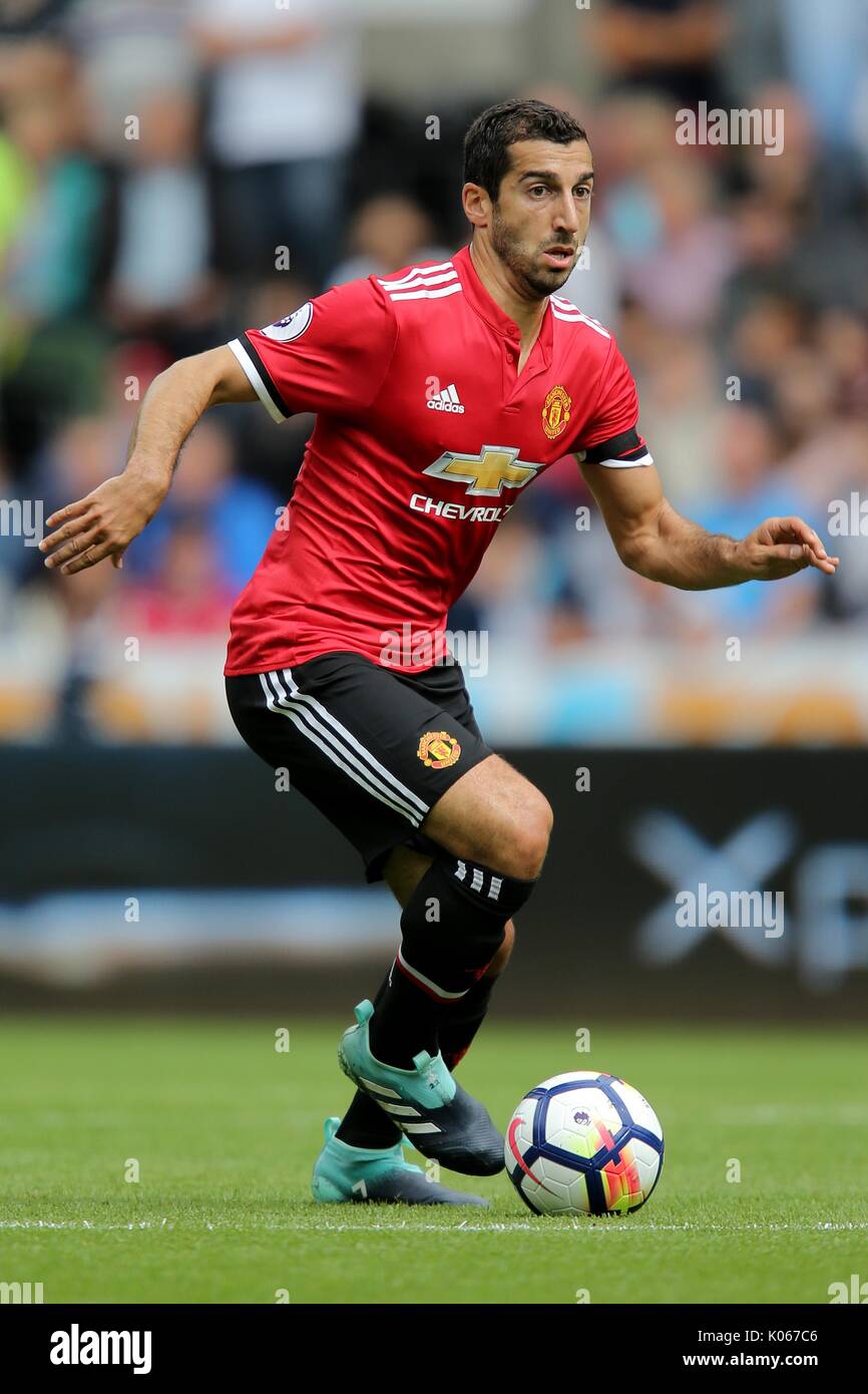 HENRIKH MKHITARYAN MANCHESTER UNITED FC MANCHESTER UNITED FC STADE LIBERTY SWANSEA Pays de Galles 19 Août 2017 Banque D'Images