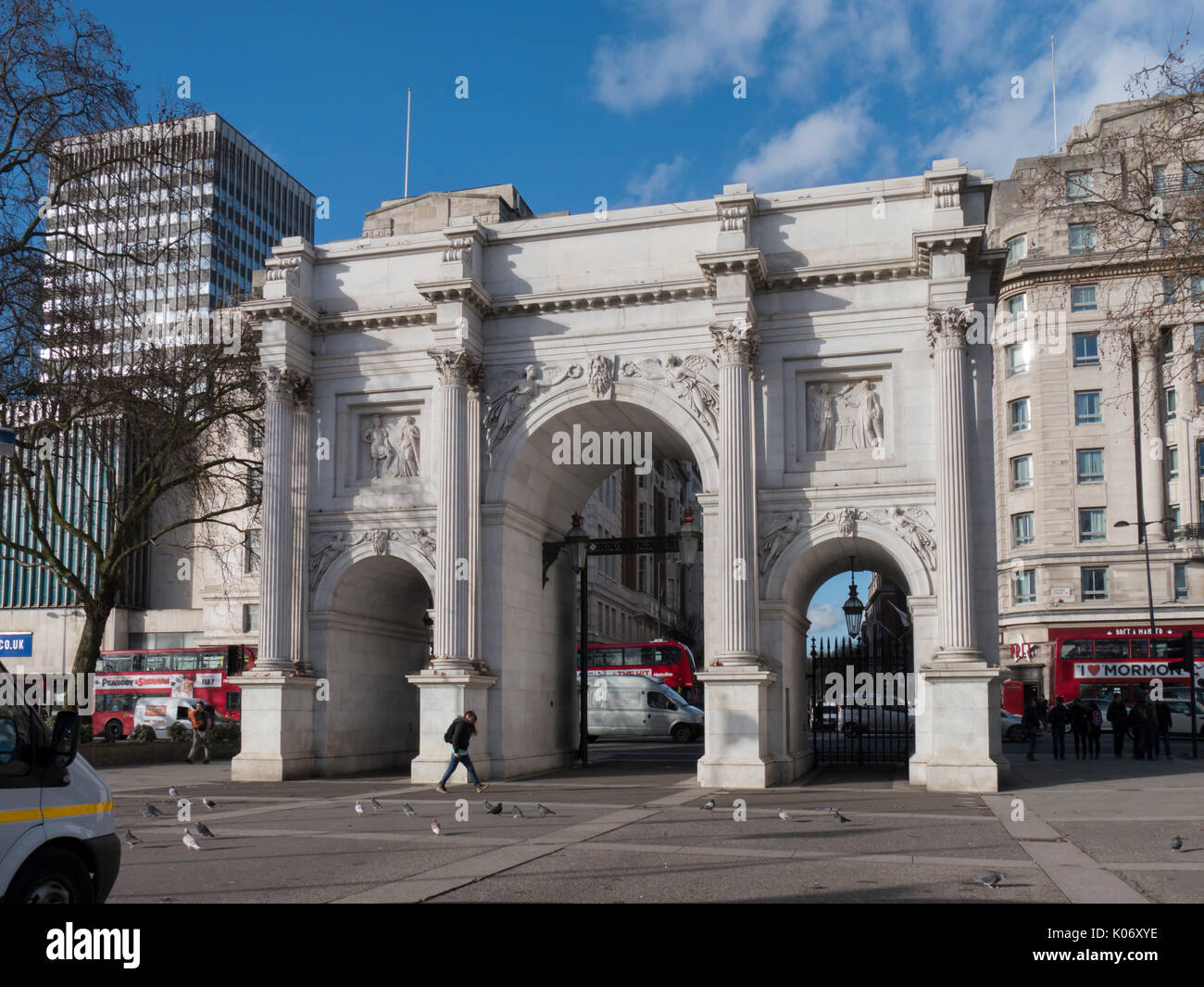 L'Europe, Royaume-Uni, Angleterre, Londres, Marble Arch Banque D'Images