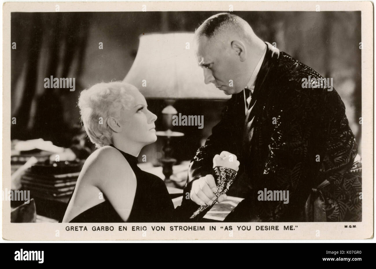 GRETA Garbo et Eric von Banque D'Images